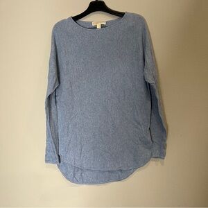 Michael Kors light blue chambray sweater size medium